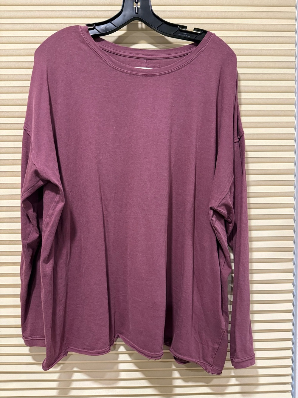 We The Free Women's Long Sleeve Relaxed Tee - Dusty Plum